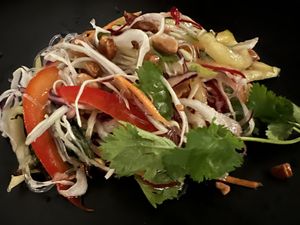 Glass Noodle and Vegetable Salad - starter  at Khmer Cuisine in Copenhagen