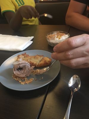 dessert - not able to wait - all vegan at Khmer Cuisine in Copenhagen