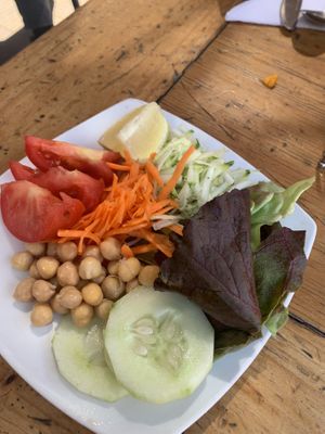House salad  at La Boca Del Oso in Valparaiso