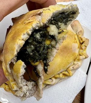 Espinaca y choclo   at La Boca Del Oso in Valparaiso