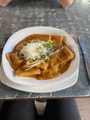 Ravioli (vegan)  at La Boca Del Oso in Valparaiso