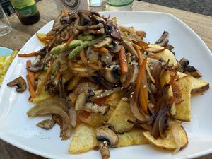 Mushroom Chorrillana  at La Boca Del Oso in Valparaiso