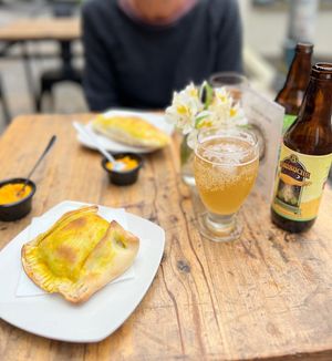 Vegan Empanadas  at La Boca Del Oso in Valparaiso