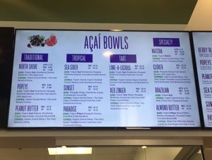 Menu at Bowl of Heaven in Fremont