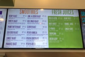 Smoothie and Juice Menu at Bowl of Heaven in Fremont