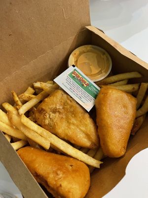 Fish n chips at Unburger Grill in Dearborn