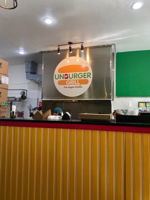 Nice vegan menu  at Unburger Grill in Dearborn