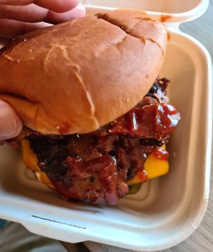 Smoky Sweet Barbecue burger at Unburger Grill in Dearborn
