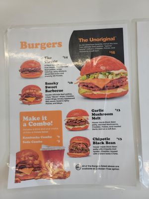 I got the 'Unoriginal' at Unburger Grill in Dearborn
