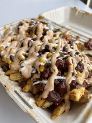 BBQ Chick’n fries  at Unburger Grill in Dearborn