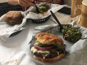 Vegan burgers at Unburger Grill in Dearborn