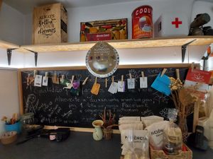 Message board at Veganices in Tavira