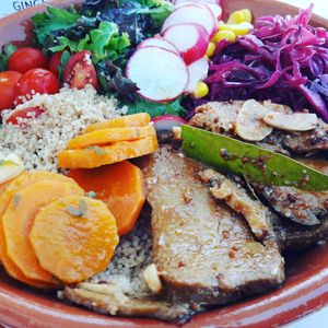 Seitan portuguese way at Veganices in Tavira