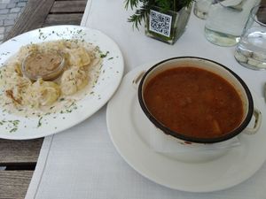 Bograč and Dödöle at Güjžina - Green One Bistro in Ljubljana