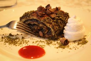 dessert at Güjžina - Green One Bistro in Ljubljana