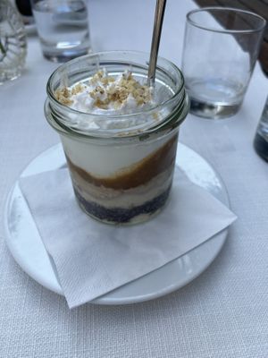 Vegan layer cake  at Güjžina - Green One Bistro in Ljubljana