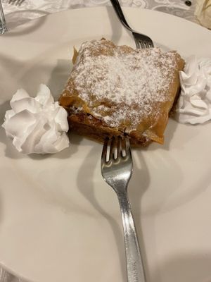 Vegan whipped cream   at Güjžina - Green One Bistro in Ljubljana