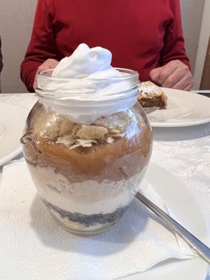 Traditional desert (veganized)   at Güjžina - Green One Bistro in Ljubljana