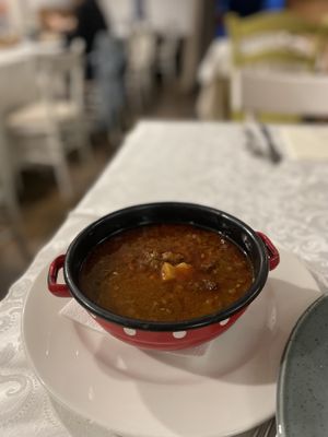 ‘Beef’ stew   at Güjžina - Green One Bistro in Ljubljana
