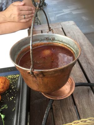 Borac stew at Güjžina - Green One Bistro in Ljubljana