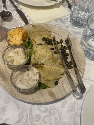Vegan ham board (small)  at Güjžina - Green One Bistro in Ljubljana