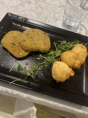 Vegan wheat steak  at Güjžina - Green One Bistro in Ljubljana