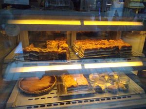 Desert options/ traditional pies at Güjžina - Green One Bistro in Ljubljana