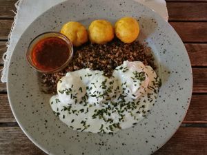 Dödele tris at Güjžina - Green One Bistro in Ljubljana