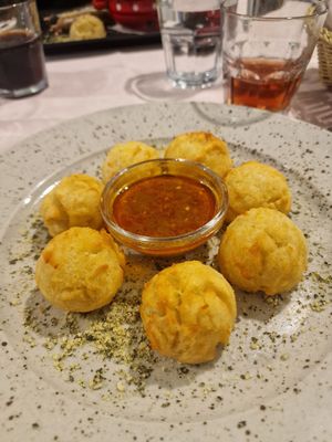 Baked dodole at Güjžina - Green One Bistro in Ljubljana