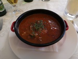 Bograč gulash at Güjžina - Green One Bistro in Ljubljana