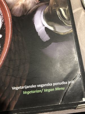 special menu at Güjžina - Green One Bistro in Ljubljana