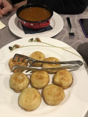 dodole and bograc at Güjžina - Green One Bistro in Ljubljana