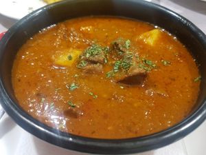 Vegan bograc at Güjžina - Green One Bistro in Ljubljana