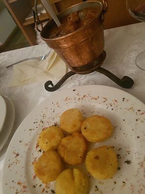 Potato Dumplings at Güjžina - Green One Bistro in Ljubljana