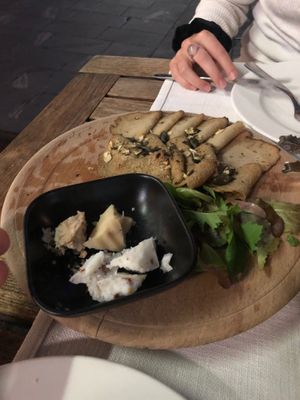 Vegan plate at Güjžina - Green One Bistro in Ljubljana