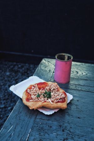Langos at Paralela in Prague