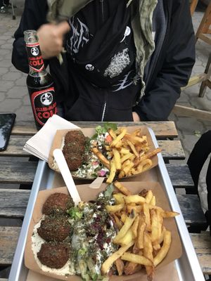 Falafel plate  at Paralela in Prague