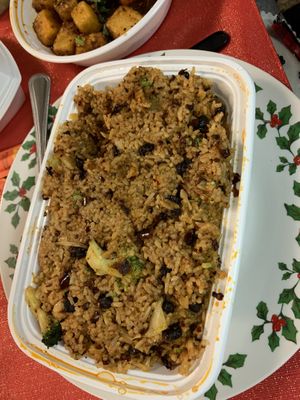 Signature spicy fried rice  at Yum Yum Dumplings in Centereach