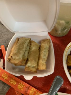 Veggie spring rolls  at Yum Yum Dumplings in Centereach
