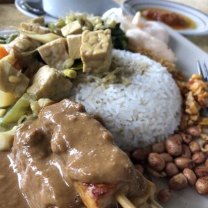 Nasi campur  at Made's Warung in Ubud