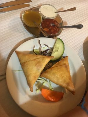 Veg samosa  at Tasty Cuisine in Alvor
