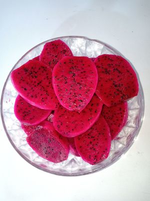 Dragon fruit at Quan 3 Chi Em in Mai Chau