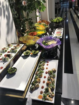 Part of the buffet at Au Lac Healthy World - Pham Ngu Lao in Ho Chi Minh City
