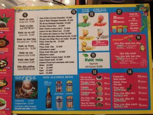 Menu 2/2 at Au Lac Healthy World - Pham Ngu Lao in Ho Chi Minh City