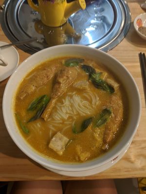 Vegan meat curry at Au Lac Healthy World - Pham Ngu Lao in Ho Chi Minh City