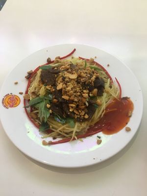 Papaya Salad at Au Lac Healthy World - Pham Ngu Lao in Ho Chi Minh City