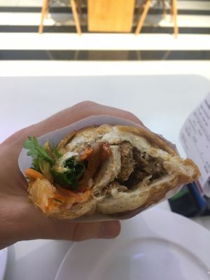 Inside Chicken Banh Mi at Au Lac Healthy World - Pham Ngu Lao in Ho Chi Minh City