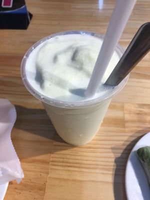 Mango sticky rice smoothie at Au Lac Healthy World - Pham Ngu Lao in Ho Chi Minh City