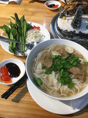 Vegan Meat Pho (58,000VND) at Au Lac Healthy World - Pham Ngu Lao in Ho Chi Minh City