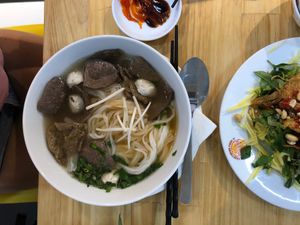 Bun Bo (vegan) at Au Lac Healthy World - Pham Ngu Lao in Ho Chi Minh City